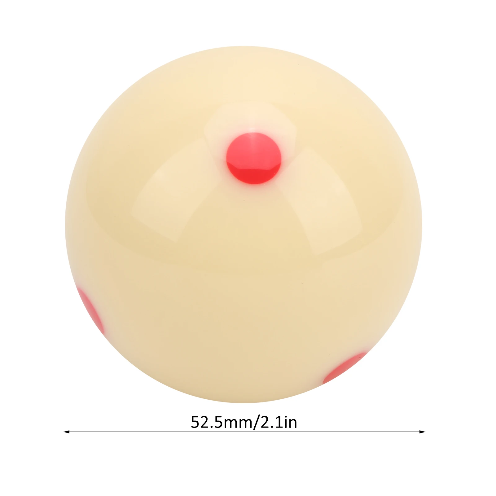 Billiard Ball 1pc Standard 52.5mm Resin Billiard Snooker Redpoint Practice Training Pool Ball