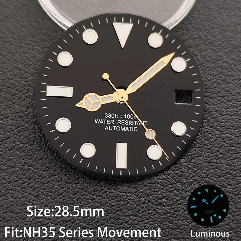 Custom Blue Luminous Multi-Color Calendar Watch Dial Replacement Accessory
