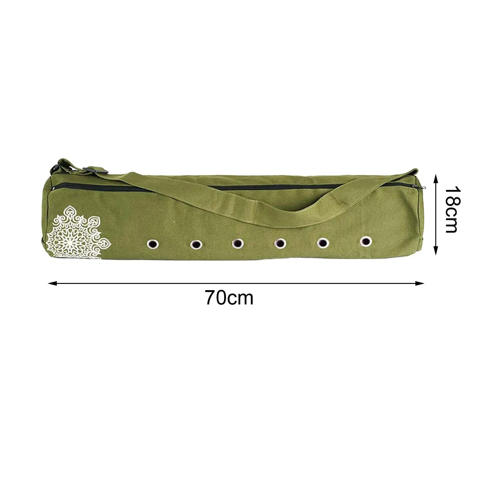 Yoga Mat Bag Breathable with Adjustable Strap Nonslip Mat Holder Wear Resistant Full Zip Gym Bag Carrying Bag Yoga Mat Carrier