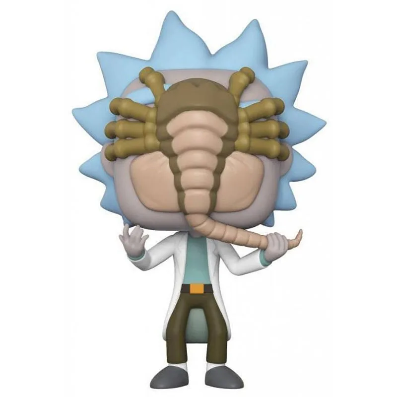 thumbnail image 2 of Figura de acción de vinilo Funko POP Animation Rick con Facehugger #343, muñecas, juguetes y regalos, 2 of 2