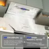 900CFM Range Hood Insert, Ducted/Ductless Convertible Built-in Range Hood with Remote/4-Speed Touch Control LCD Display 2