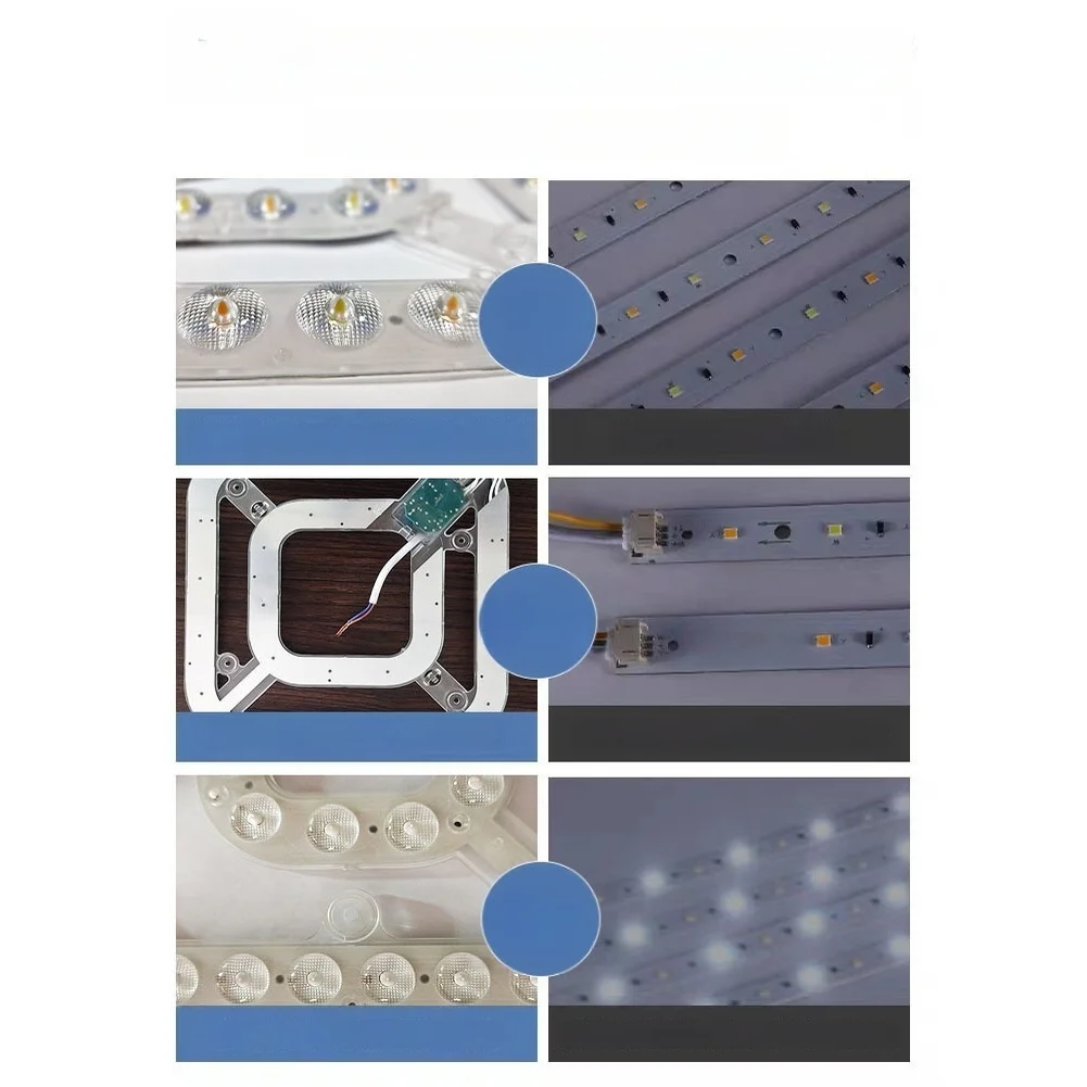 24W LED 팬 라이트 패널 2500lm 매립형 천장용 3가지 색상 모드 4000K 110/220V 빠른 자석식 설치