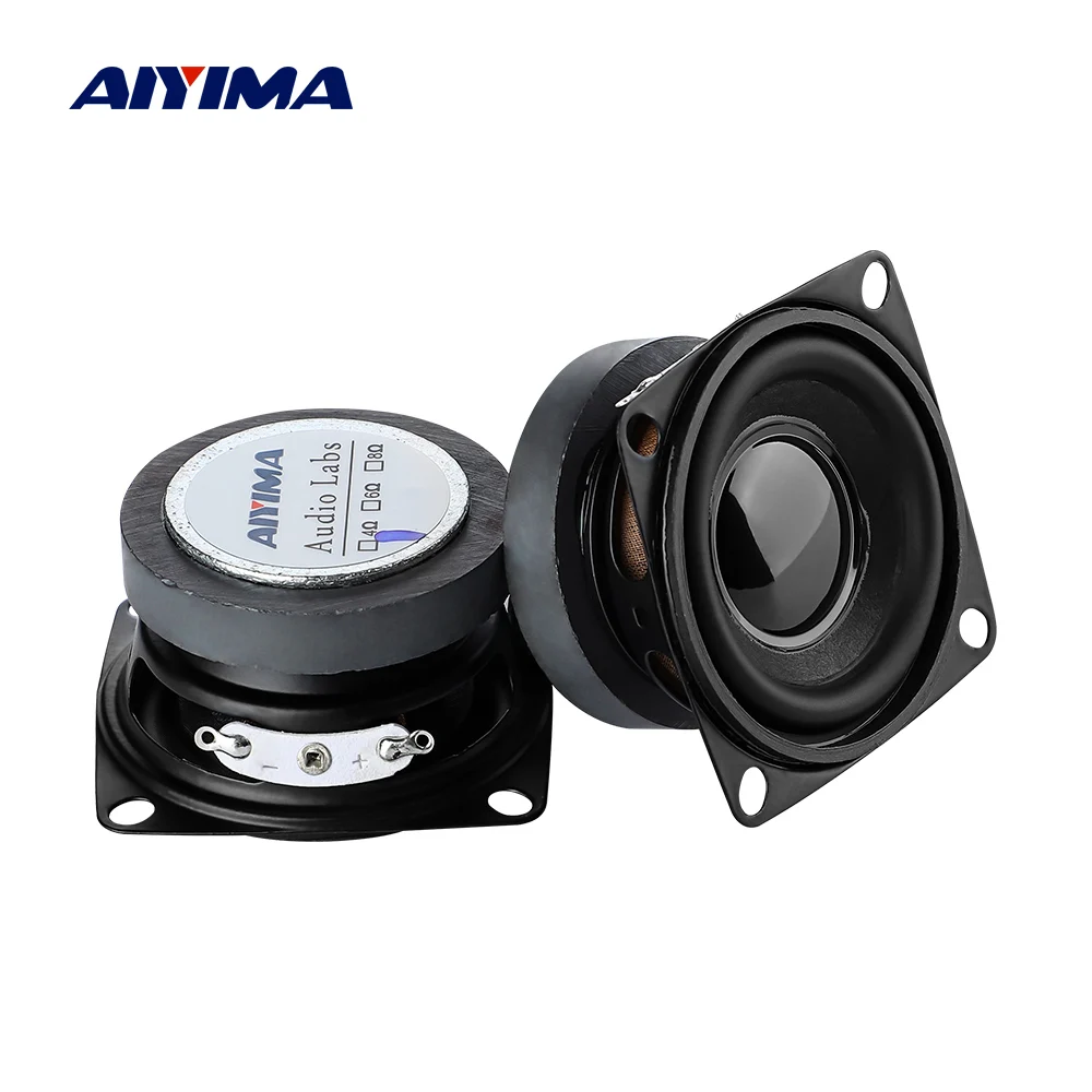 1 adet 2 inç 4Ohm 5W hifi tam aralıklı hoparlör Mini Woofer hoparlörler ses Subwoofer hoparlör ev DIY er DIY