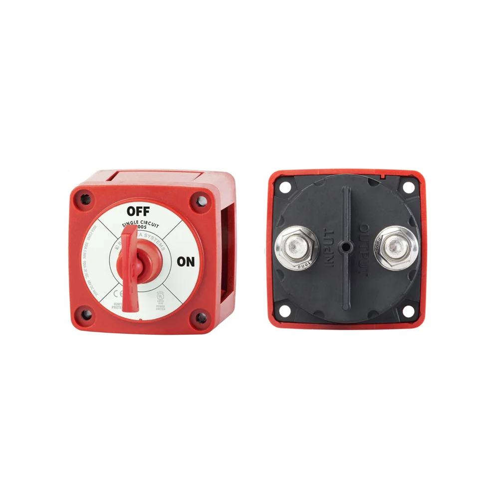 

Caravan Yacht Marine Disconnect Switch with Key Master Power Switch Mini M Series Battery Switch