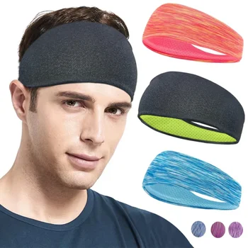 3 Pack Sports Headbands Moisture-Wicking Running Yoga Gym Non Slip Sweatbands for Men Women