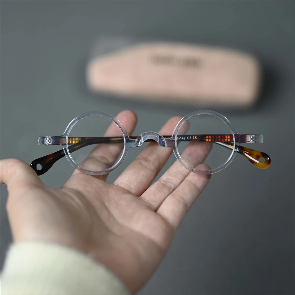 Cubojue Women's Full Rim Round Acetate Eyeglasses
