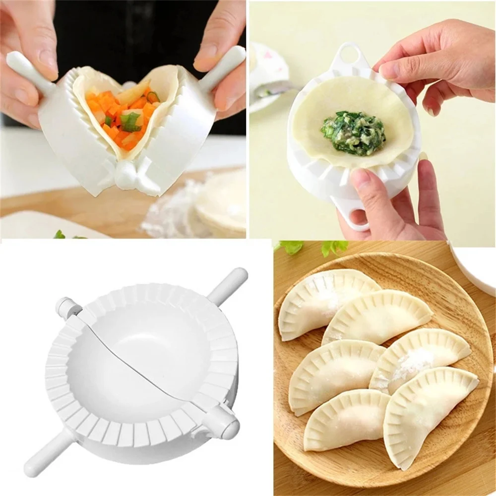 Kitchen Utensils Portable Dumplings Making Mold Chinese Food Dough Press Manual Clip Pastry Tools