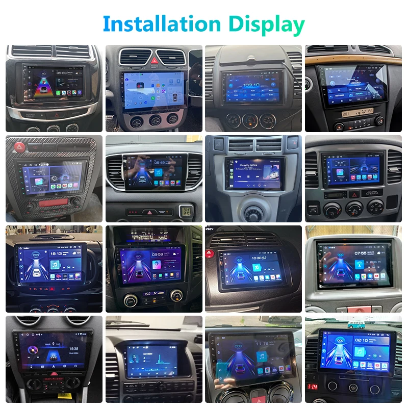 Junsun-reproductor Multimedia con pantalla táctil IPS y Bluetooth para coche, autorradio estéreo Universal de 7, 9 y 10 pulgadas con CarPlay inalámbrico, 4G, DSP, para Apple, Android 2