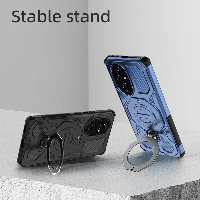 Shockproof Armor Protection Phone Cover with Car Magnetic Holder Ring