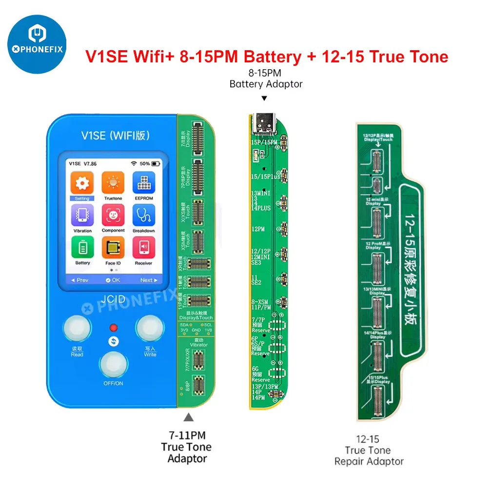 JCID V1SE(WIFiA) V8.12 1 【新品未使用】 JCID V1SE Wifi True Tone Repair Programmer w/ 9 Boards for iPhone