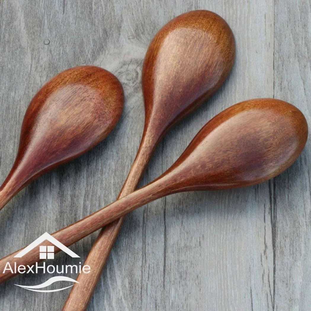 6 Piece 9" Wooden Spoons 6