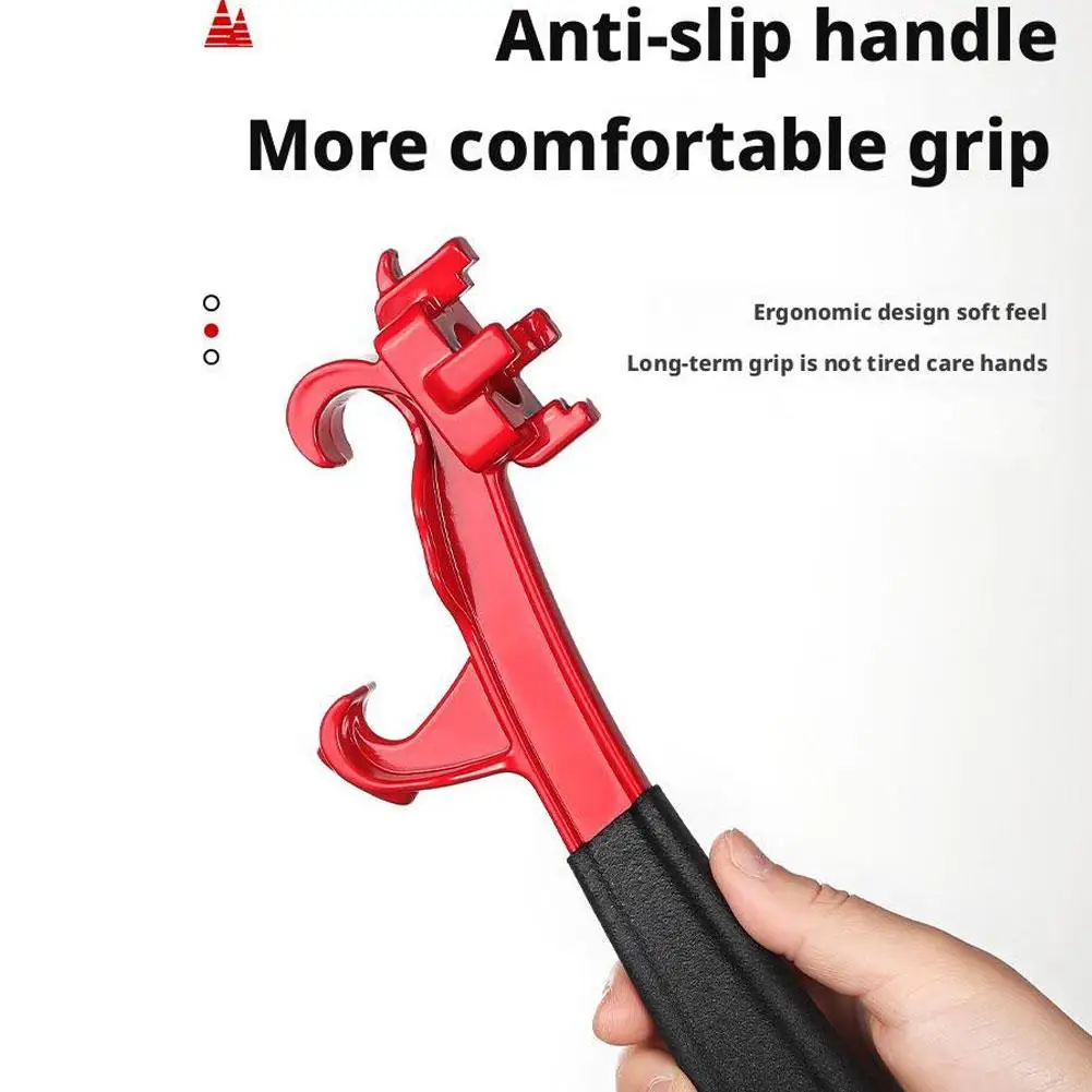 Multifunctional Paint Bucket Open Lid Wrench Labor Saving Non Slip Metal Barrel Lid Opener Tool Rust Resistant