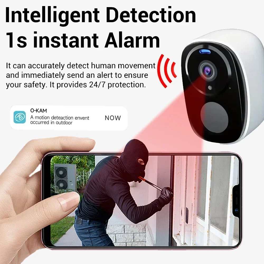 PEGATAH 4G 2K 5MP Security Camera Wireless Outdoor Battery Powered  Security Camera with Spotlight Siren TWO Way Audio Camera