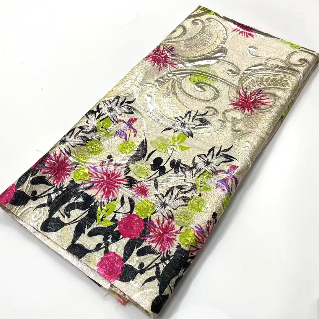 

Африканская кружевная ткань 2023, высококачественное дамасское кружево, вышитая французская жаккардовая кружевная ткань, нигерийское платье для шитья MJ52291