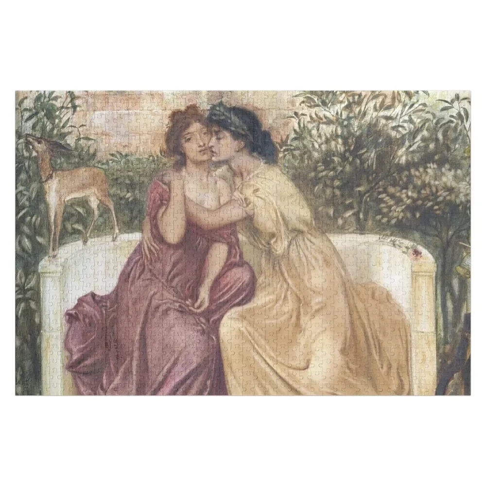 

Sappho and Erinna in a Garden at Mytilene Jigsaw Puzzle Photo Customized Kids Gift Custom Wooden Name Puzzle