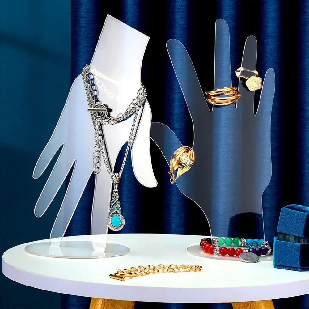 

Watch Stand Acrylic Exquisite Hand-Shaped Jewellery Holder Ring Bangle Hand Form Jewelry Display Holder Hand Bracelet
