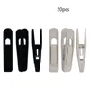 20pcs Non Slip Velvet Hangers Clips For Velvet Flocked Trouser Coat Pant Skirt Clothes Clip Drying Racks For Drying Clothes 2