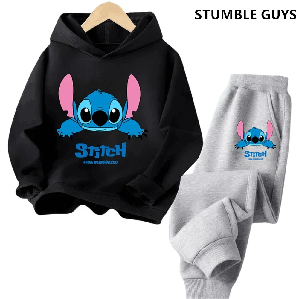 Disney Stitch Children's Street Fashion Sweater Boys Girls Tops Children's Sports Trucksuit Pullover Outdoor Sports Sonic Hoodie - Image 5