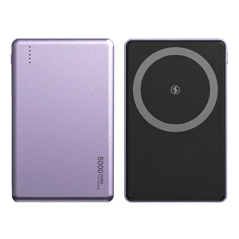 5000mAh Mobile Power Bank Magsafe Magnetic Wireless Power Bank Mini Thin 2