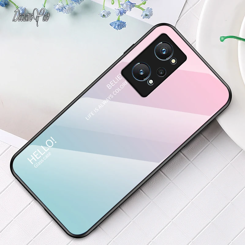 Husă din sticlă pentru Realme GT Master DECLAREYAO Husă subțire din sticlă dură securizată pentru OPPO Realme GT 2 Neo 3 2T Husă bliț din silicon_voghion.com