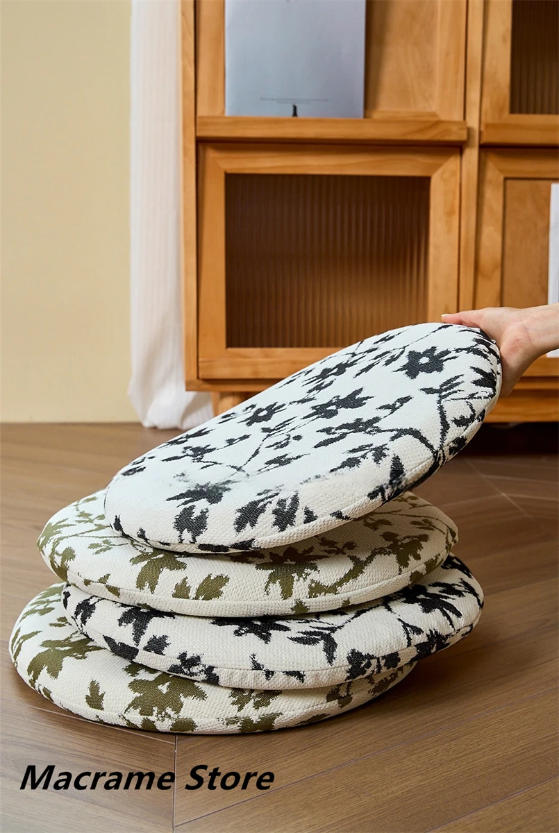 

French Style Breathable Cushion, Flower and Shadow Shape, Removable and Washable Seat Cushion, Office and Dormitory, Memory Foam