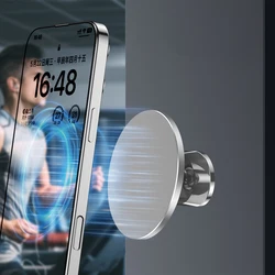 Outdoor Gym Stand: Double - Sided Magnetic Phone Holder & Travel Selfie Bracket (Silver)