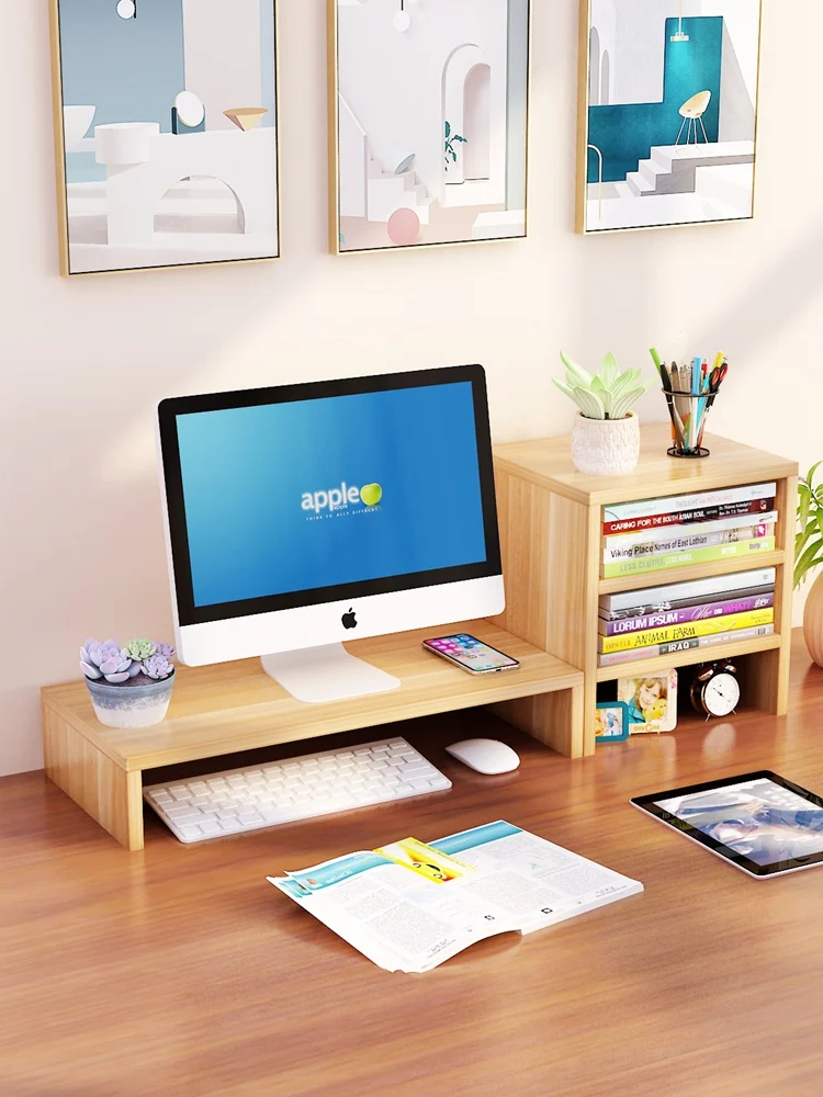 

Computer raised stand desktop office desktop storage monitor base bracket raised