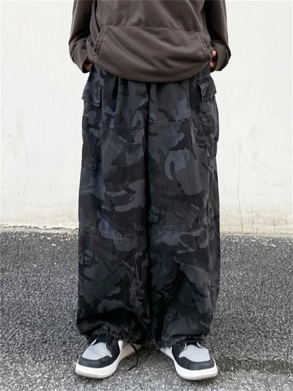 

Harajuku Cargo Baggy Pants Camouflage Women Streetwear Korean Fashion Hip Hop Japanese Style Casual Wide Leg Y2k Loose Trousers