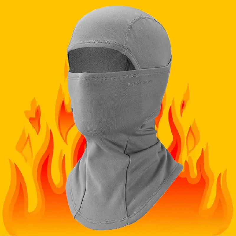 ROCKBROS Winter Cycling Mask Fleece Full Face Bicycle Motorcycle Riding Balaclava Fishing Skiing Cap Cold Protection Headgear