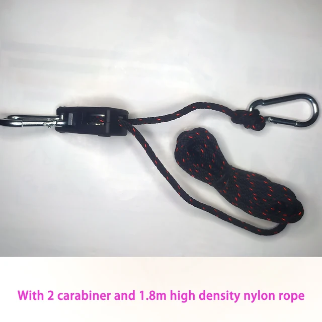 4Db Sátor Kötélfeszítő Szíjtárcsa Beállító Csat, Fém -Szerelvények Emelőhuzal, Kültéri Árnyék Vitorla Növény Grow Könnyű Zsinór - Image 4