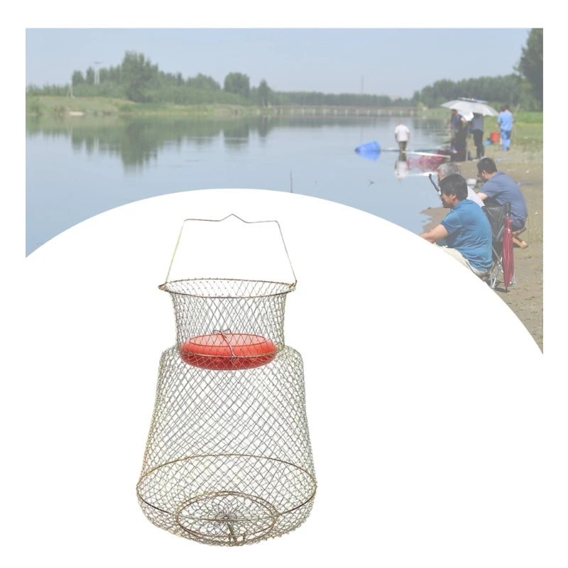 Portable Fishing Basket Cage Foldable Fish Baskets Fish Basket