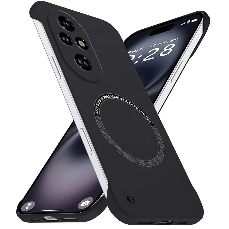 Magnetic Slim for Honor 200 Pro Frameless Phone Cases Matte Anti-Scratch Hard Cover Honor200 200Pro Borderless Shockproof Armor - Image 4