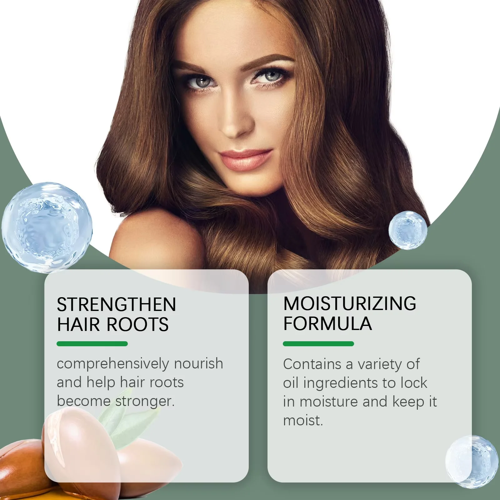 OUHOE Hair Growing Serum Repair Thinning Dry Damaged Massage Scalp Follicle Tough Root Nourishing Hair Growth Essence Care 30ml
