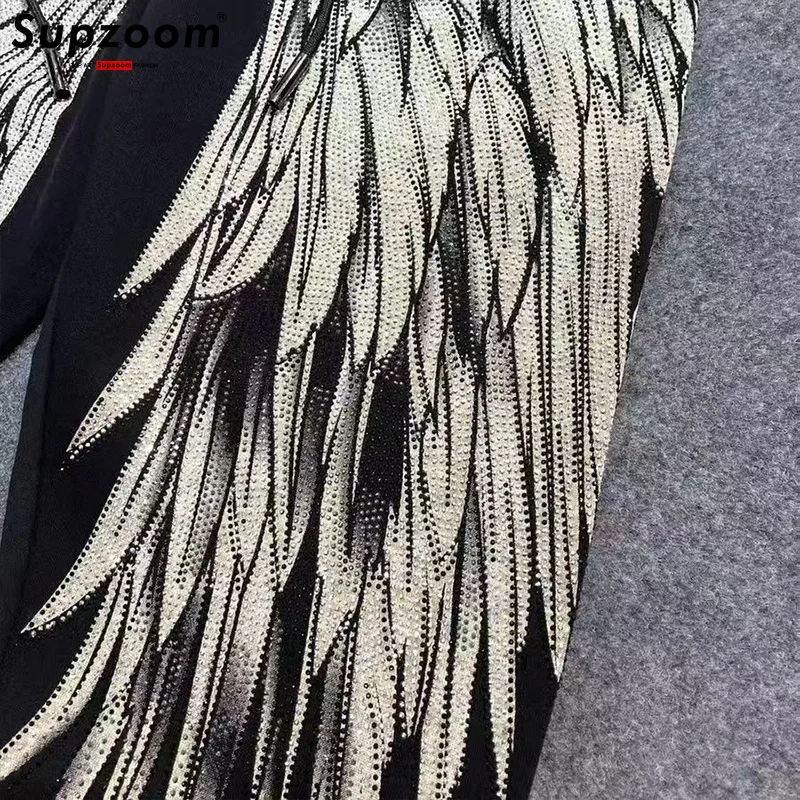 Supzoom Chinese Style Elastic Waist Autumn Loose Wings Drills Trend Casual Couple Men Cotton Pants Sweatpants
