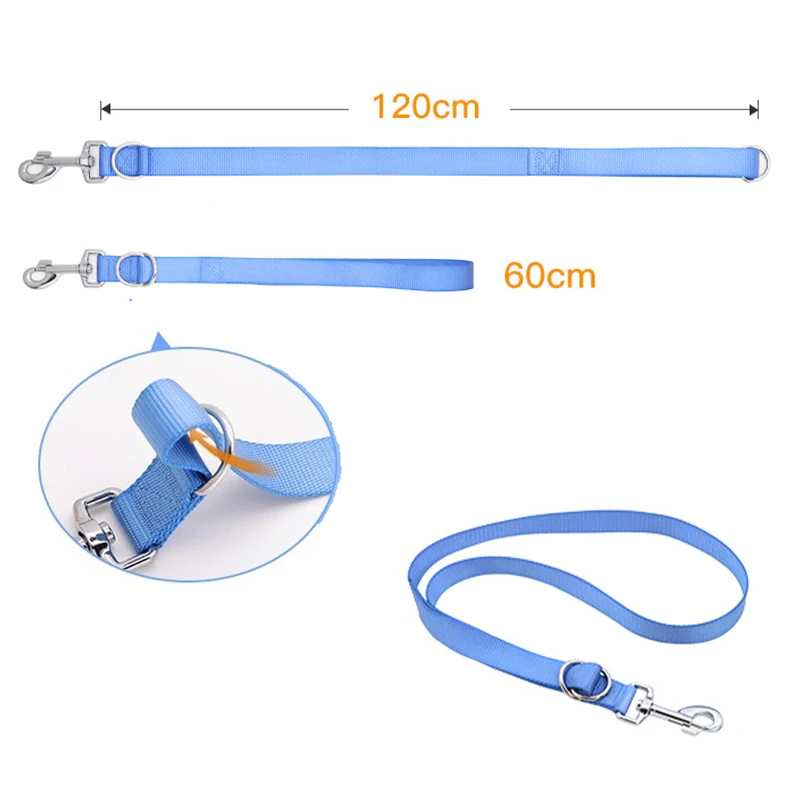 Dog Leash Rope 120cm Adjustable Short Leash For A Dog 60cm Dog Leashes