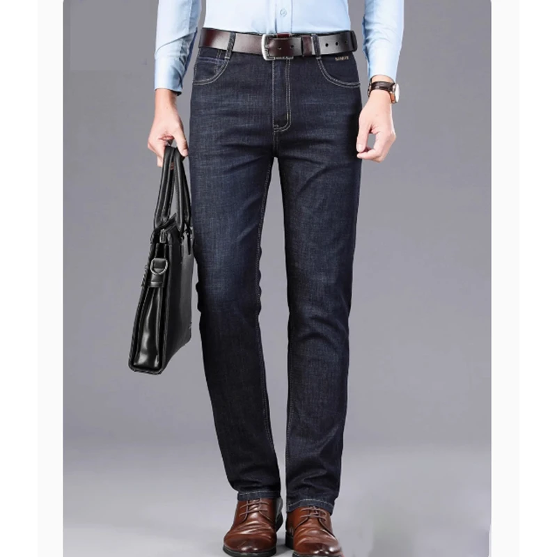 Autumn/Winter Men Loose Straight Casual High-waisted Jeans denim pants,denim trousers,cargo jeans