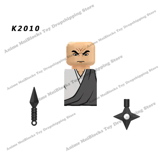 Naruto Sasuke Kakashi Akatsuki bricks Building Blocks Anime cartoon Mini Action Figures Heads Assembly Toys kids Birthday Gifts Pink