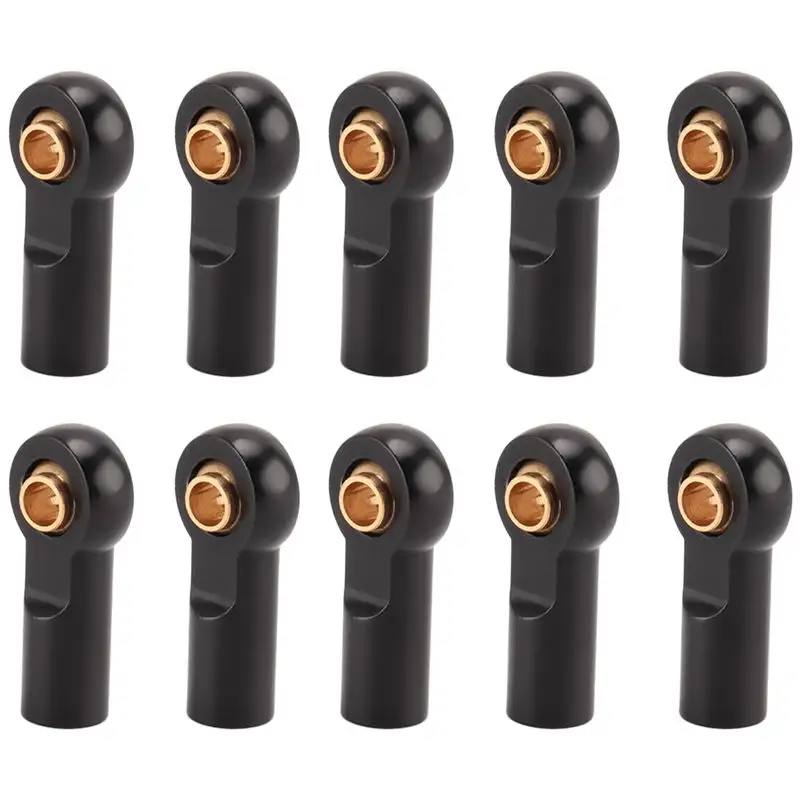 10Pcs Metal M3 Link Tie Rod End Ball Joint for 1/10 RC Car Crawler AXIAL SCX10 D90 D110 Tamiya CC01,Silver image 8
