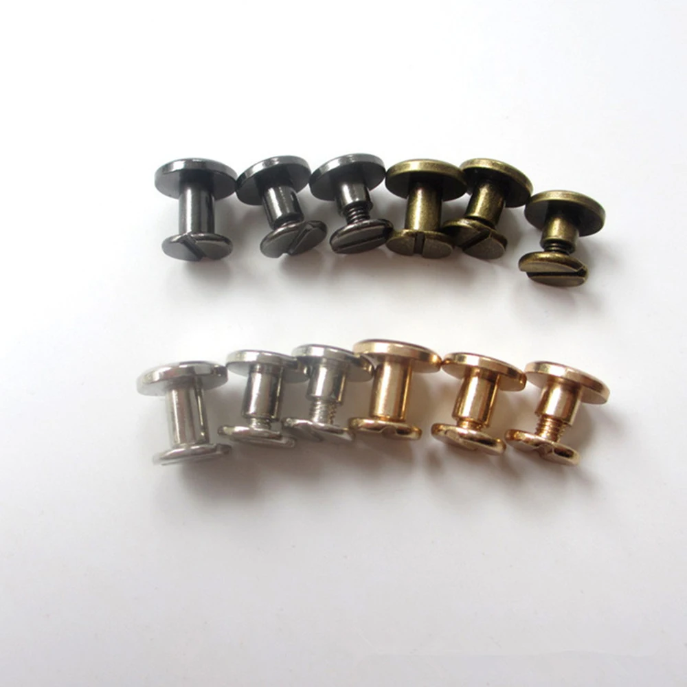 Metal Rivets Belt Strap Rivets Copper Rivets Leather Rivets 10pcs/bag Bookkeeping DIY Brass Nail