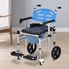 Transport Chair for The Elderly, Disabled Mobile Toilet Chair on Wheels, Foldable Disability Lift Chairs, Transfer Wheelchair 1