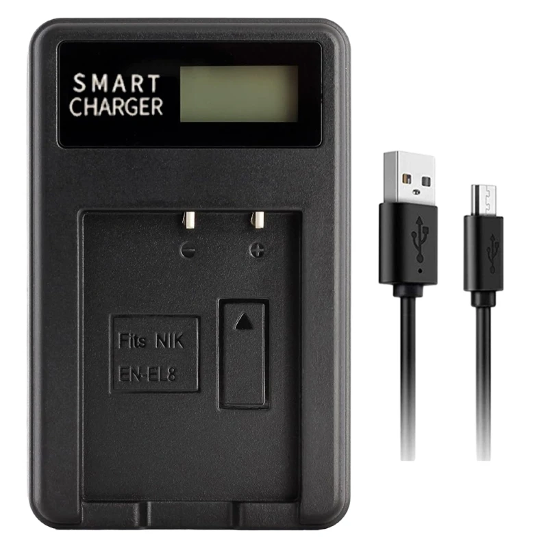

EN-EL8 LCD USB for Nikon S52C P1 P2 S50 S50C S51 S51C S52 S52c S7c Camera Charging Dock Accessories
