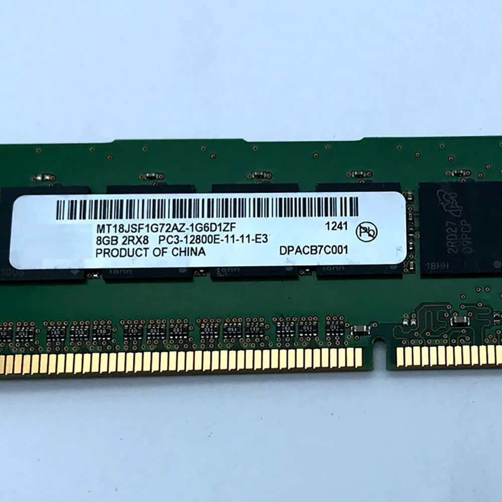 서버 메모리, IBM RAM 00D4959 00D4961 47J0181 PC3-12800E, 8GB DDR3 1600, 1 개