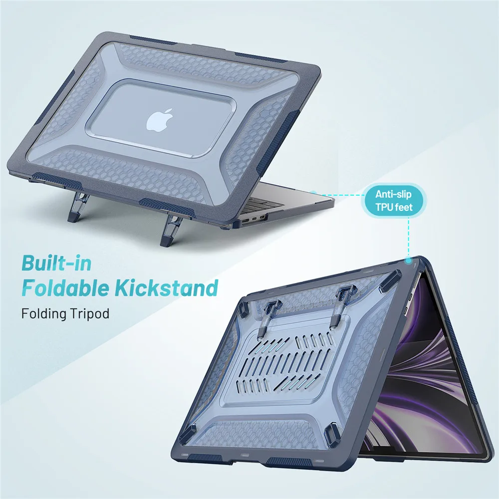 Portátil com Plugue à Prova de Poeira e Tampa do Teclado Macbook Air 15 m3 A3114 136 A2681 A3113 2023 2023 Case - Imagem 6