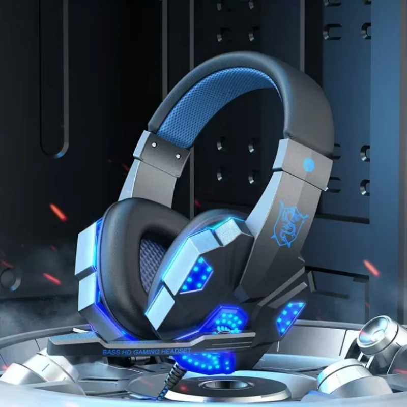 Gaming Headset with Microphone Over-Ear Wired Headphones for PC PS5 Xbox Switch
