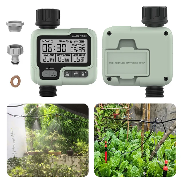 Automatic Water Timer Garden Digital Irrigation Controller System Intelligent Sprinkler Used Outdoor to Save Water & Time 5