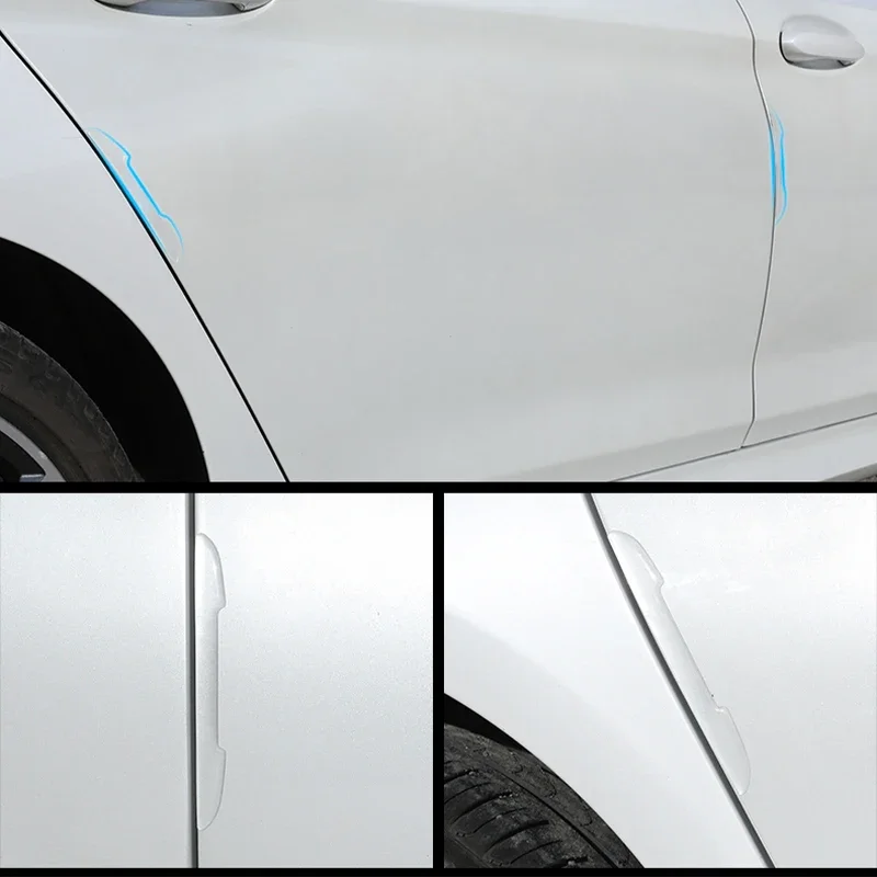 Car Door Transparent Anti-collision Protector Bar Stickers Rearew View Mirror Cover Protection StripSide Edge Protection Guards