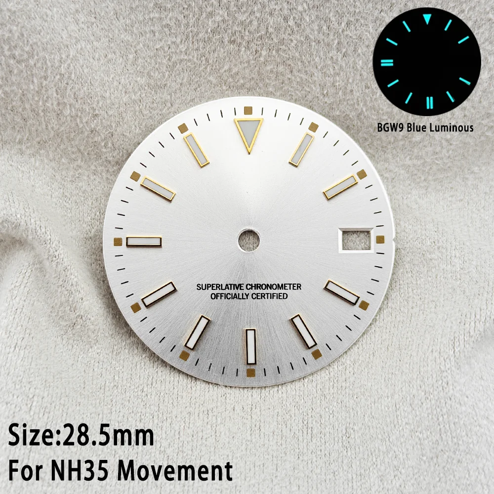 Premium Pistachio Dial 28.5mm with BGW9 Luminous and Calendar Window