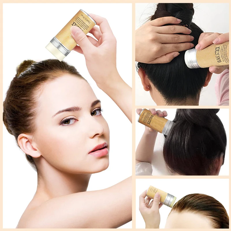 Professional Hair Glue Stick For Broken Hair Wax Stick Gel Cream For Styling Rapid Short Edge Control Wig Install Kit 1Pcs hair wax stick hair extension glue stick hair extension glue