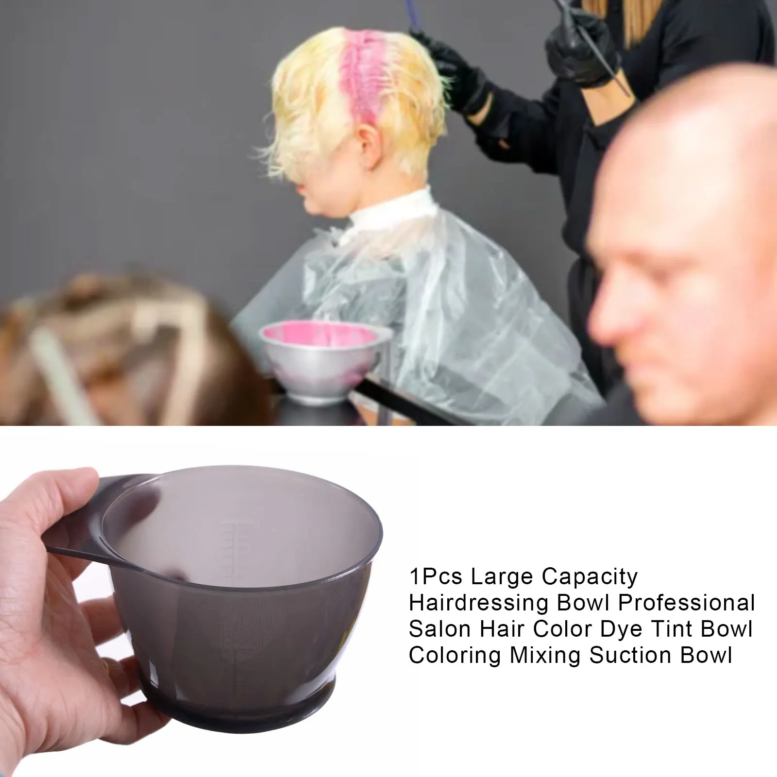 1Pcs Large Capacity Hairdressing Bowl Professional Salon Hair Coloring Dyeing Tint Bowl Hair Stying Mixing Bowl For Barber Shop