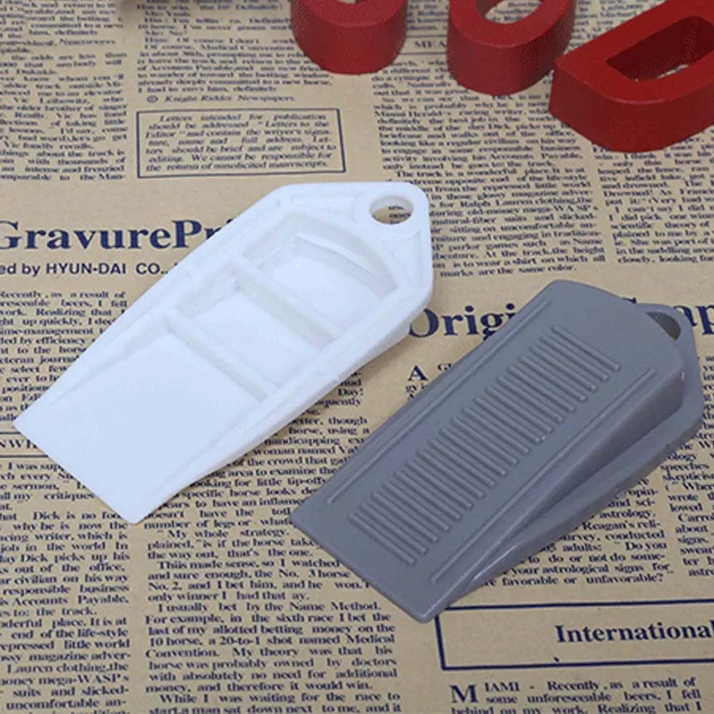 

1pc Door Wedge Shaped Rubber Door Stops Non-Slip Black Rubber Door Buffers For Office Home Floor Door Stopper